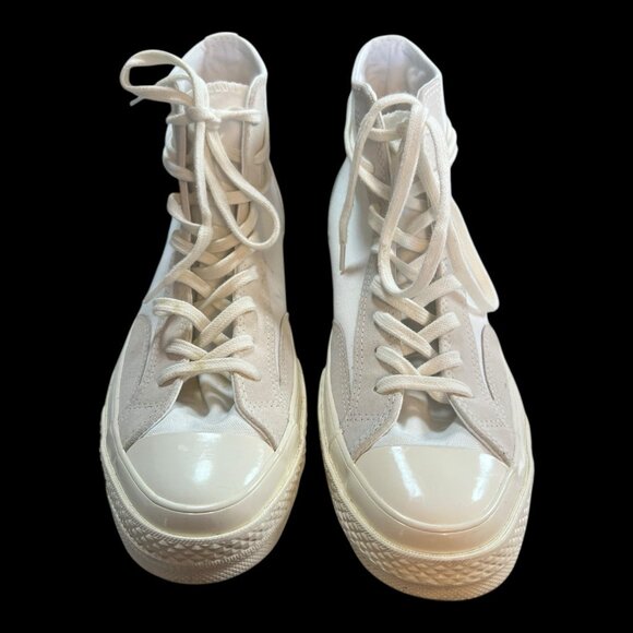 Converse Chuck 70 High Final Club - White Egret Size 10 Men Clean High Top - Picture 2 of 5
